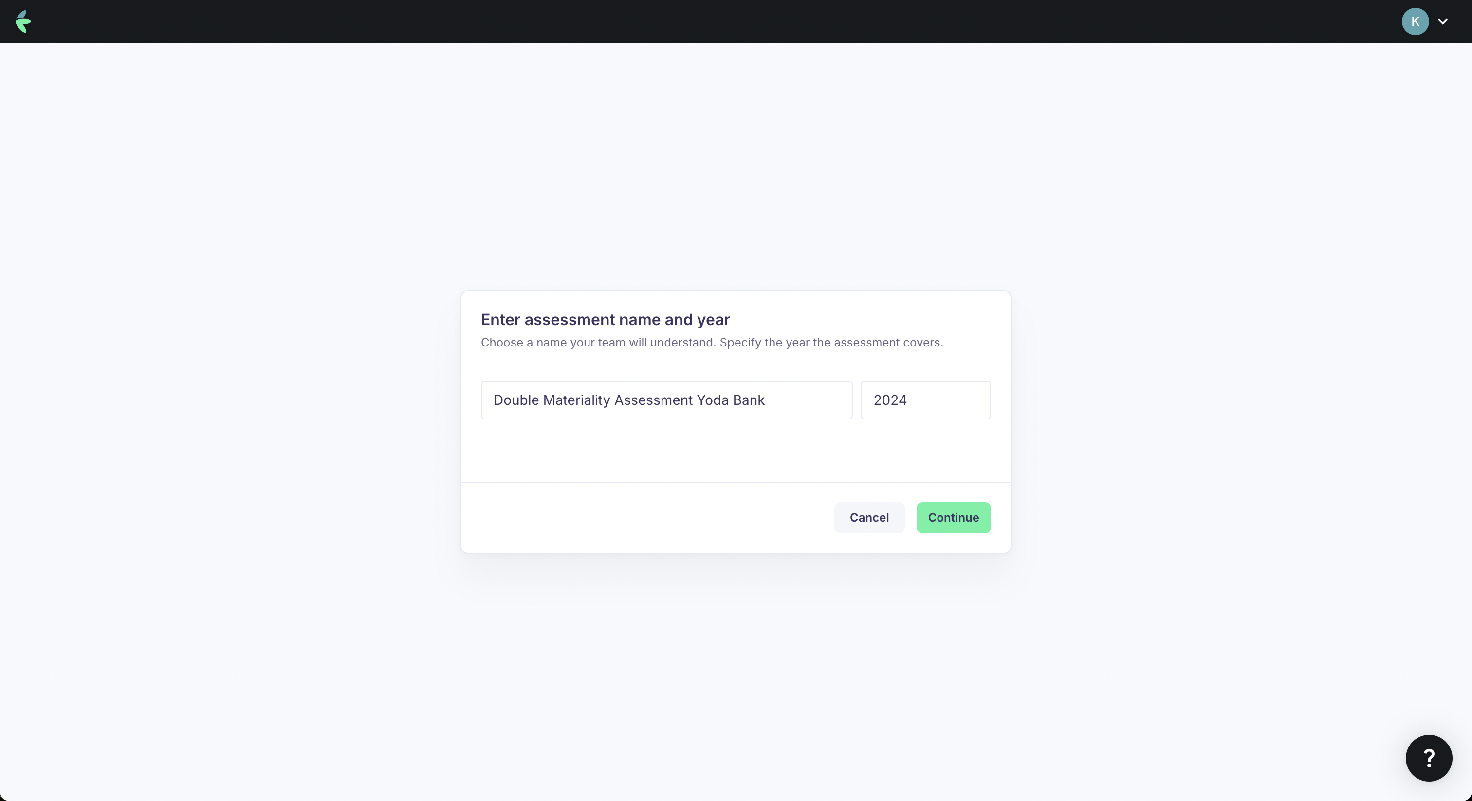 Setting up your assessment